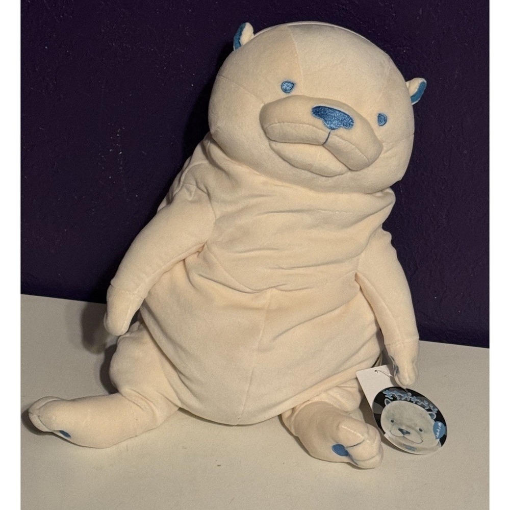 Morisaka Global Otter Plush Mochi-KawaUso White Large Crowdfunding Exclusive